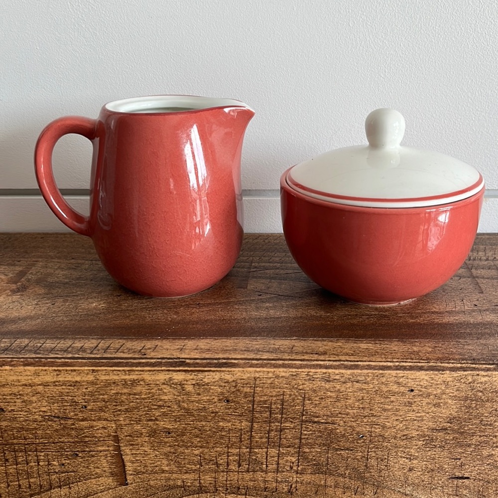Italian Creamer and Sugar Bowl